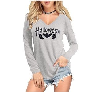 Amoretu Womens T Shirts V Neck Basic Tee